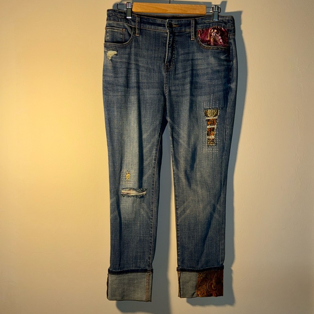 Chico’s So Slimming Girlfriend Slim Leg Ankle US Size 8 Jeans
